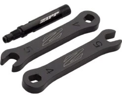 Zipp Tangente Aluminum Knurled Valve Extenders (Black) (Single) (48mm)