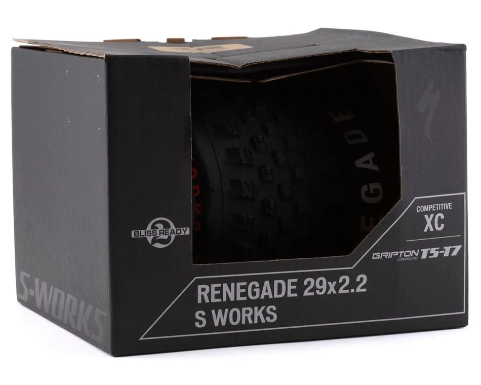 Specialized S-Works Renegade Tubeless Mountain Tire (Black) (29" / 622 ISO) (2.2") (Folding) (Gripton T5/T7) 2 Specialized S-Works Renegade Tubeless Mountain Tire (Black) (29" / 622 ISO) (2.2") (Folding) (Gripton T5/T7) - Image 2