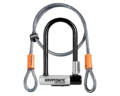 Kryptonite KryptoLok Mini-7 U-Lock With 4' Flex Cable And Bracket