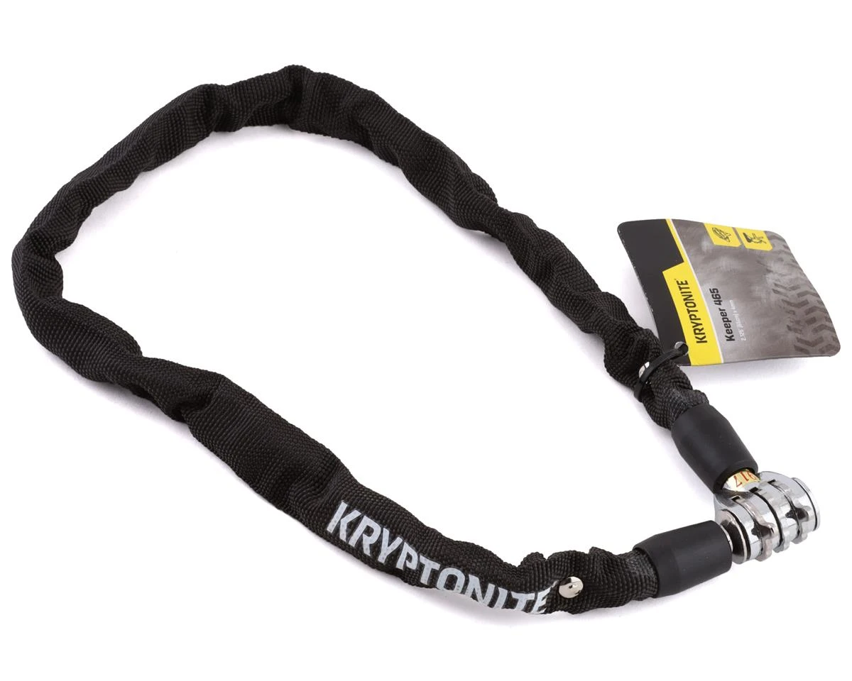 Kryptonite Keeper 465 Chain Lock W/ 3-Digit Combo (Black) (2.13' X 4mm) 1 Kryptonite Keeper 465 Chain Lock W/ 3-Digit Combo (Black) (2.13' X 4mm)