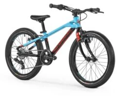 Mondraker 2021 Leader 20" Kids Bike (Black/Light Blue/Flame Red) -Two Wheel Haven 010.21351 2