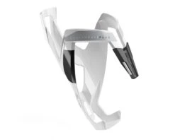 Elite Custom Race Plus Water Bottle Cage (Gloss White/Black)