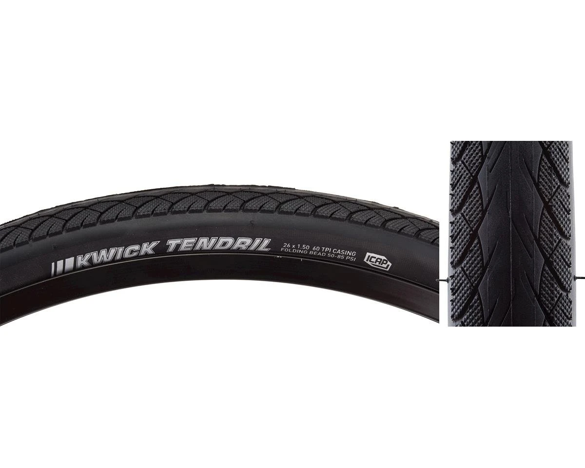 Kenda Kwick Tendril City Tire (Black) (26" / 559 ISO) (1.5") (Folding) (SRC/ICAP) 1 Kenda Kwick Tendril City Tire (Black) (26" / 559 ISO) (1.5") (Folding) (SRC/ICAP)