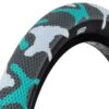 Cult Vans Tire (Teal Camo/Black) (Wire) (20" / 406 ISO) (2.4")
