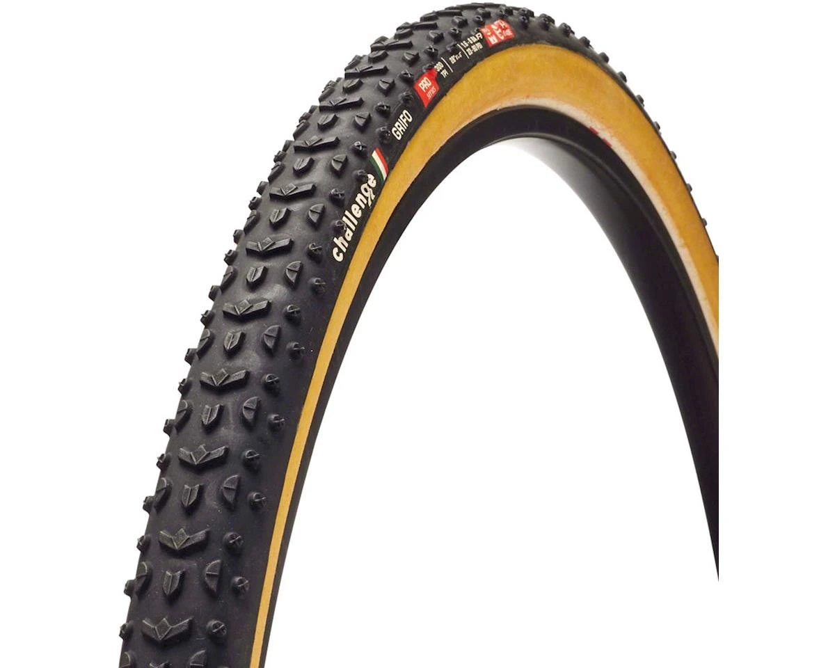 Challenge Grifo Pro Handmade Clincher Tire (Tan Wall) (700c / 622 ISO) (33mm) (Folding) (SuperPoly) 1 Challenge Grifo Pro Handmade Clincher Tire (Tan Wall) (700c / 622 ISO) (33mm) (Folding) (SuperPoly)
