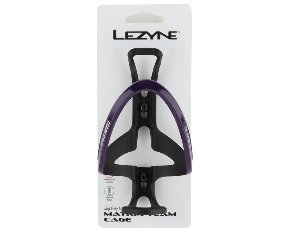 Lezyne Matrix Team Water Bottle Cage (Purple) 2 Lezyne Matrix Team Water Bottle Cage (Purple) - Image 2