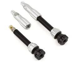 Lezyne CNC TLR Valve (Silver) (Pair) (44mm)