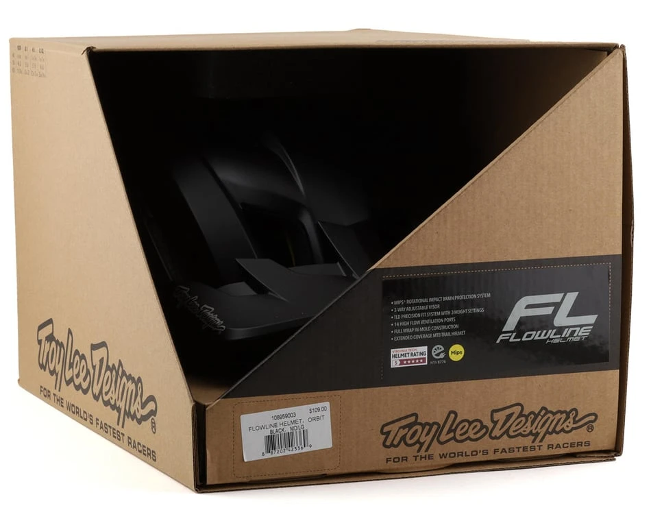 Troy Lee Designs Flowline MIPS Helmet (Orbit Black) (M/L) 4 Troy Lee Designs Flowline MIPS Helmet (Orbit Black) (M/L) - Image 4
