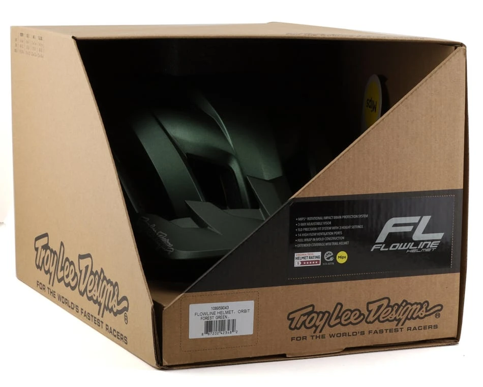Troy Lee Designs Flowline MIPS Helmet (Orbit Forest Green) (M/L) 4 Troy Lee Designs Flowline MIPS Helmet (Orbit Forest Green) (M/L) - Image 4