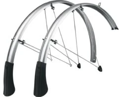 SKS Chromoplastic Longboard Fender Sets (Silver) (P35 | 700c X 20-28)