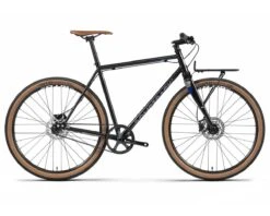 Bombtrack Outlaw Urban Bike (Matte Black/Navy Blue) (650b) (Single Speed) (S) (Belt Drive)