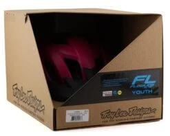 Troy Lee Designs Flowline Youth Helmet (Orbit Magenta/Black) (Universal Youth) -Two Wheel Haven 113959060 3