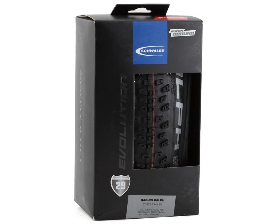 Schwalbe Racing Ralph Tubeless Mountain Tire (Black) (29" / 622 ISO) (2.25") (Folding) (Addix Speed | Super Ground) (Evolution Line) 2 Schwalbe Racing Ralph Tubeless Mountain Tire (Black) (29" / 622 ISO) (2.25") (Folding) (Addix Speed | Super Ground) (Evolution Line) - Image 2