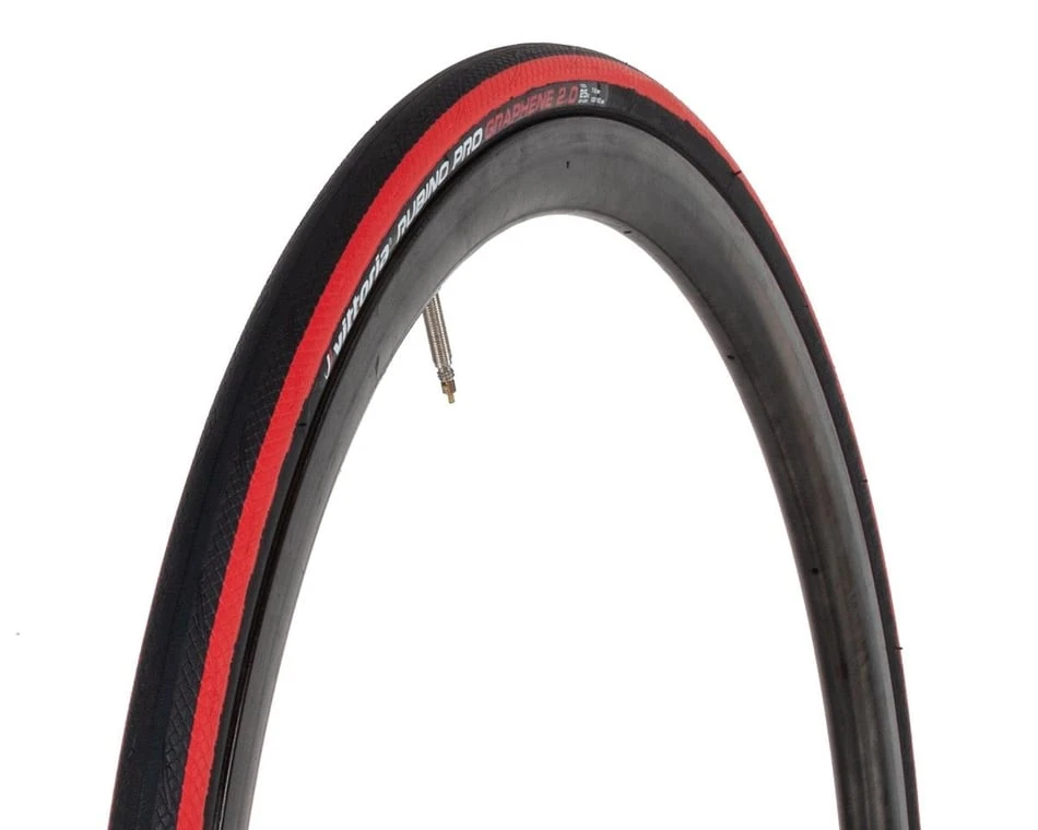 Vittoria Rubino Pro Road Tire (Black/Red) (700c / 622 ISO) (25mm) (Folding) (G2.0) 1 Vittoria Rubino Pro Road Tire (Black/Red) (700c / 622 ISO) (25mm) (Folding) (G2.0)