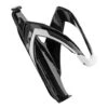 Elite Custom Race Water Bottle Cage (Gloss Black/White)