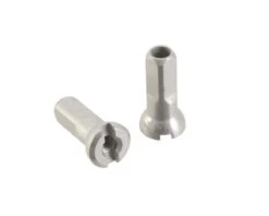 Sapim Alloy Polyax Nipples (Silver) (14g/12mm) (Bag Of 100)