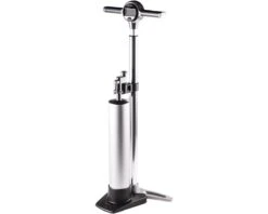 Crankbrothers Klic Floor Pump Digital Gauge + Burst Tank (Silver)