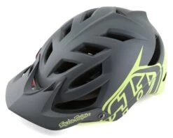 Troy Lee Designs A1 MIPS Helmet (Classic Grey/Yellow) (S)