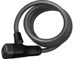 Abus Star 4508 Keyed Coiled Cable Lock (Black) (150cm X 8mm)