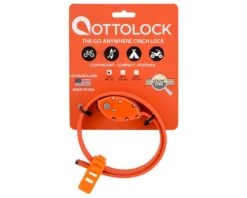 Ottolock Cinch Lock (Otto Orange) (18") -Two Wheel Haven 202046 2