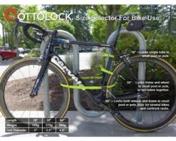 Ottolock Cinch Lock (Otto Orange) (18") -Two Wheel Haven 202046 3