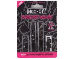 Muc-Off V2 Tubeless Presta Valves (Black) (Pair) (44mm)