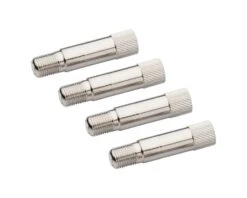 Slime Schrader Valve Extenders (Silver) (4 Pack) (1.25")