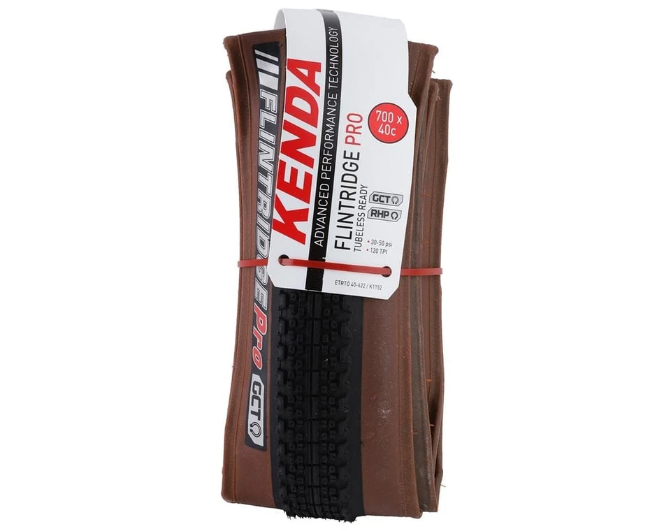 Kenda Flintridge Pro Tubeless Gravel Tire (Tan Wall) (700c / 622 ISO) (40mm) (Folding) (DTC/GCT) 2 Kenda Flintridge Pro Tubeless Gravel Tire (Tan Wall) (700c / 622 ISO) (40mm) (Folding) (DTC/GCT) - Image 2