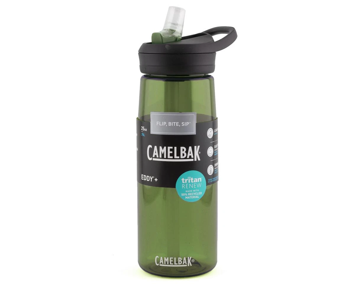 Camelbak Eddy+ Water Bottle W/ Tritan Renew (Olive) (25oz) 1 Camelbak Eddy+ Water Bottle W/ Tritan Renew (Olive) (25oz)