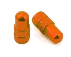 Deity Presta Valve Caps (Orange) (Pair)