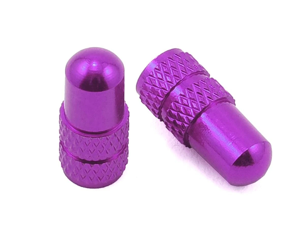 Deity Presta Valve Caps (Purple) (Pair) 1 Deity Presta Valve Caps (Purple) (Pair)