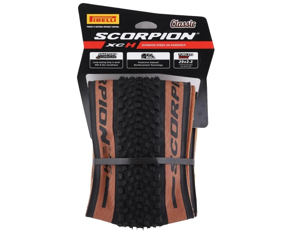 Pirelli Scorpion XC H Tubeless Mountain Tire (Tan Wall) (29" / 622 ISO) (2.2") (Folding) (SmartGRIP/ProWALL) 2 Pirelli Scorpion XC H Tubeless Mountain Tire (Tan Wall) (29" / 622 ISO) (2.2") (Folding) (SmartGRIP/ProWALL) - Image 2