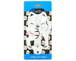 Portland Design Works The Lucky Cat Water Bottle Cage (White) -Two Wheel Haven 527 2