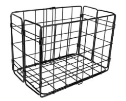 Wald 582 Side-Mount Folding Rear Basket (Black)