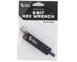 Wolf Tooth Components 6-Bit Hex Wrench Multi-Tool With Key Chain (Purple) -Two Wheel Haven 6 bit kr prp 2