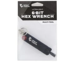 Wolf Tooth Components 6-Bit Hex Wrench Multi-Tool With Key Chain (Red) -Two Wheel Haven 6 bit kr red 2