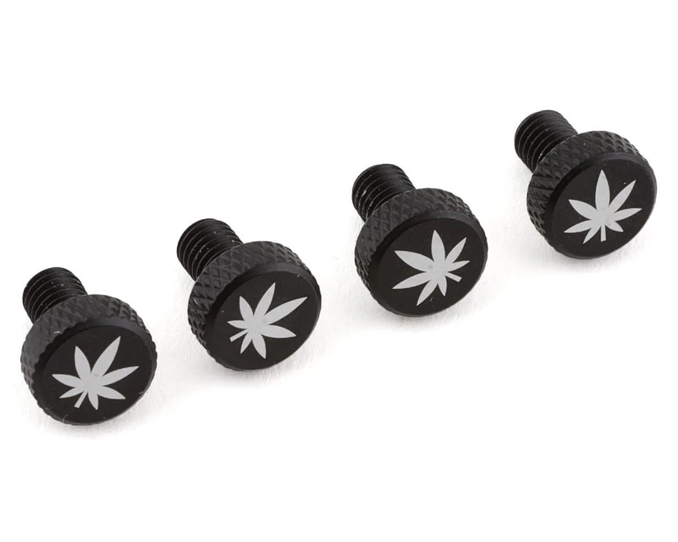 Portland Design Works Zit Bitz Decorative Frame Bolts (Black) (Leaf) (4-Pack) 1 Portland Design Works Zit Bitz Decorative Frame Bolts (Black) (Leaf) (4-Pack)