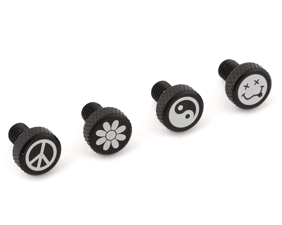 Portland Design Works Zit Bitz Decorative Frame Bolts (Black) (90's) (4-Pack) 1 Portland Design Works Zit Bitz Decorative Frame Bolts (Black) (90's) (4-Pack)