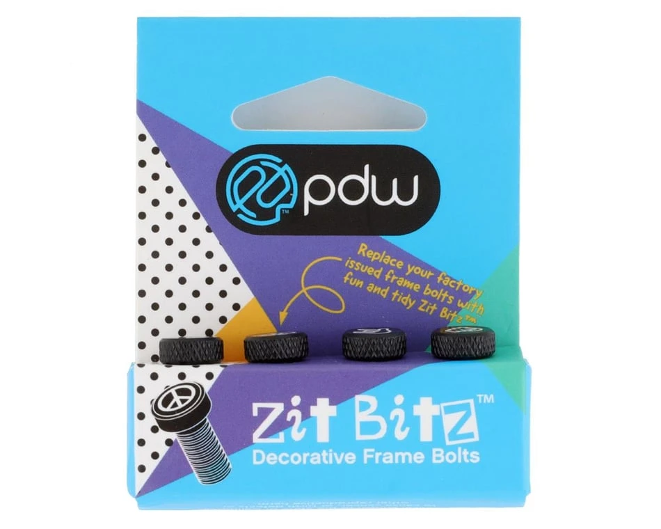 Portland Design Works Zit Bitz Decorative Frame Bolts (Black) (Hands) (4-Pack) 2 Portland Design Works Zit Bitz Decorative Frame Bolts (Black) (Hands) (4-Pack) - Image 2