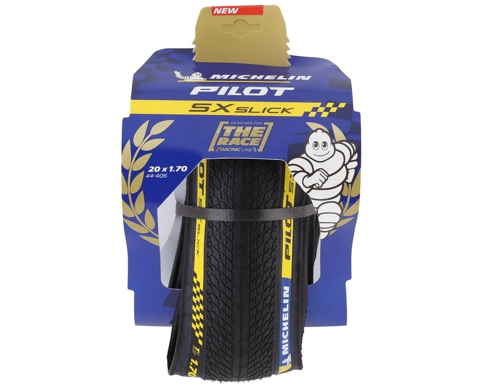 Michelin Pilot SX Slick BMX Tubeless Tire (Black) (20" / 406 ISO) (1.7") 2 Michelin Pilot SX Slick BMX Tubeless Tire (Black) (20" / 406 ISO) (1.7") - Image 2