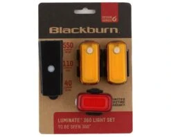 Blackburn Luminate 360 Blitz Light Set (Black) -Two Wheel Haven 7149584 2