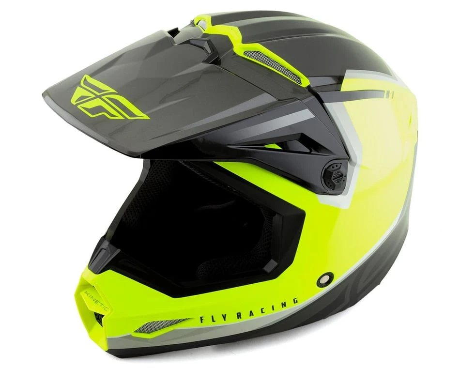 Fly Racing Kinetic Vision Full Face Helmet (Hi-Vis/Black) (Youth S) 1 Fly Racing Kinetic Vision Full Face Helmet (Hi-Vis/Black) (Youth S)