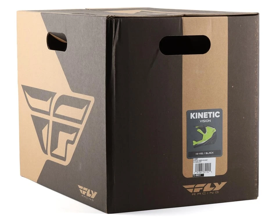 Fly Racing Kinetic Vision Full Face Helmet (Hi-Vis/Black) (Youth S) 5 Fly Racing Kinetic Vision Full Face Helmet (Hi-Vis/Black) (Youth S) - Image 5