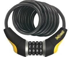 Onguard Doberman Combo Cable Lock (Grey/Black/Yellow) (6' X 10mm)
