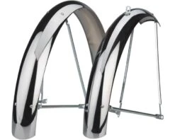Wald Balloon Fender Set (Chrome) (Fits 26 X 2.125)