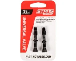 Stan's Alloy Tubeless Valves (Black) (Pair) (35mm)