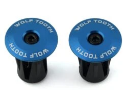 Wolf Tooth Components Alloy Bar End Plugs (Blue)