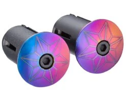 Supacaz Star Plugz Bar Plugs (Anodized Oil Slick)