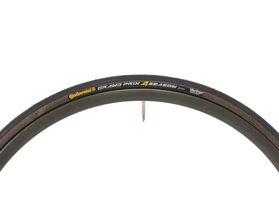 Continental Grand Prix 4-Season Tire (Black) (700c / 622 ISO) (25mm) (Folding) (Vectran Breaker/Duraskin) 3 Continental Grand Prix 4-Season Tire (Black) (700c / 622 ISO) (25mm) (Folding) (Vectran Breaker/Duraskin) - Image 3