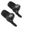 Microshift DS85 Twist Shifters (Black) (Pair) (2/3 X 7 Speed) (Shimano Compatible)